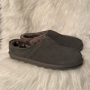 George Slippers Mens Size‎ 13/14 Genuine Suede Indoor/Outdoor Sole Gray …